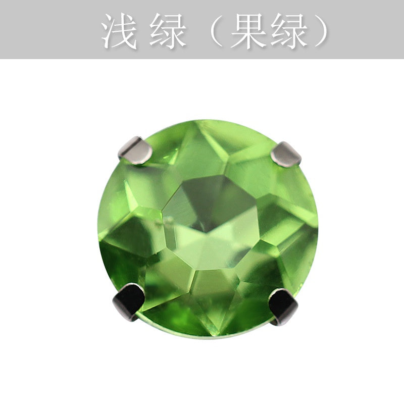 10mm Four-corner Gem Flower Claw Drill with Bottom Support Hand Stitched Drill Clothing Accessories Footwear Accessories