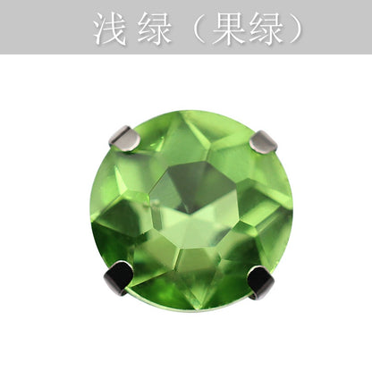 10mm Four-corner Gem Flower Claw Drill with Bottom Support Hand Stitched Drill Clothing Accessories Footwear Accessories