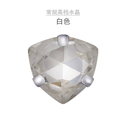 7mm 10pcs Fat Triangle Claw Drill Hand Stitched Glass Drill Crystal Drill Diy Clothing Wedding Accessories Clothing Accessories