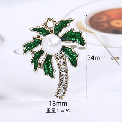 Fashion Korean Style High Quality Alloy Crystal Shiny Alloy Pearl Rhinstone Pendant