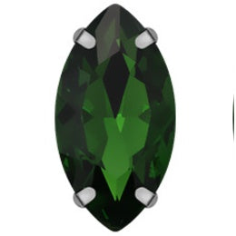 4*8/5*10mm Navette Shape Crystal Rhinestone with Silver Claw Clothing Accessories Rhinestones