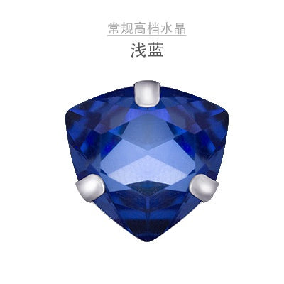 7mm 10pcs Fat Triangle Claw Drill Hand Stitched Glass Drill Crystal Drill Diy Clothing Wedding Accessories Clothing Accessories