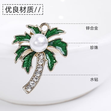 Fashion Korean Style High Quality Alloy Crystal Shiny Alloy Pearl Rhinstone Pendant