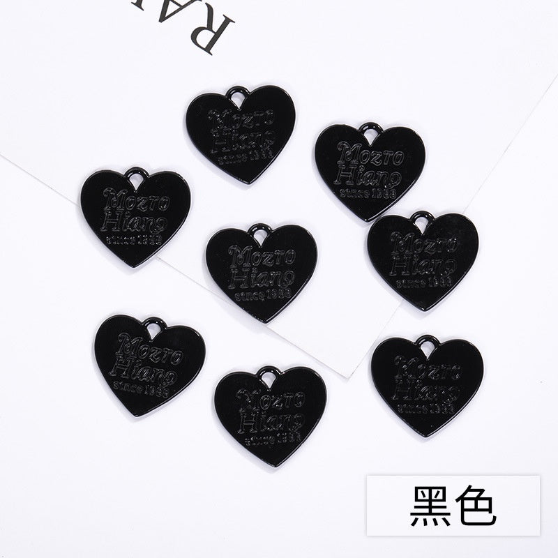 Color Spray Paint Candy English Love Listing DIY Jewelry Accessories Earrings Bracelet Pendant