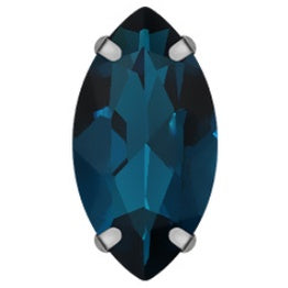 4*8/5*10mm Navette Shape Crystal Rhinestone with Silver Claw Clothing Accessories Rhinestones