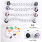 Crocs Chain Diy Accessories Stainless Steel Four Corner Claw Drill Chain Style Garden Shoes Shoe Buckle Decorative Buckle Accessories