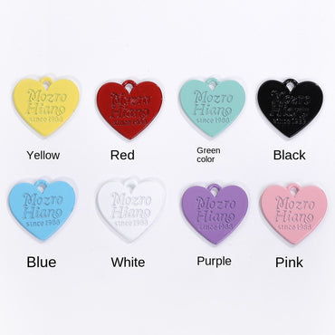Color Spray Paint Candy English Love Listing DIY Jewelry Accessories Earrings Bracelet Pendant