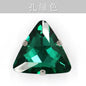 20pcs 18mm Triangle Hand Stitched Drill Glass Crystal Claw Drill Diy Wedding Dress Dress Shoe Size Accessories Material