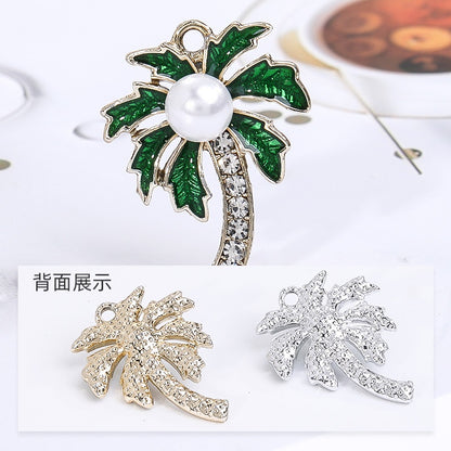 Fashion Korean Style High Quality Alloy Crystal Shiny Alloy Pearl Rhinstone Pendant