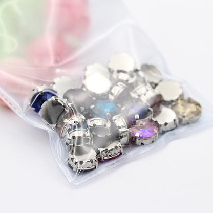 10mm Four-corner Gem Flower Claw Drill with Bottom Support Hand Stitched Drill Clothing Accessories Footwear Accessories