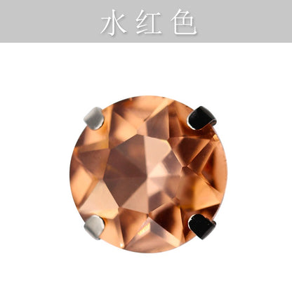 10mm Four-corner Gem Flower Claw Drill with Bottom Support Hand Stitched Drill Clothing Accessories Footwear Accessories