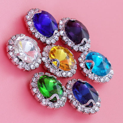 16mm Crystal Buckle Siege Crystal Diy Jewelry Clothing Accessories Handmade Accessories Materials