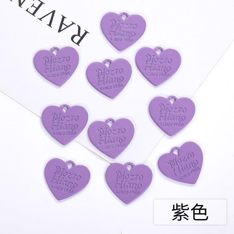 Color Spray Paint Candy English Love Listing DIY Jewelry Accessories Earrings Bracelet Pendant
