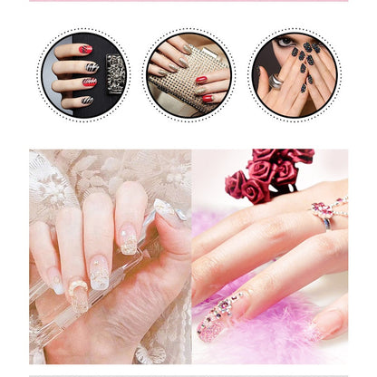 Flat Bottom Round Nail Drill DIY Phone Case Accessories Rhinestone Sticker Drill Violent Bear Accessories