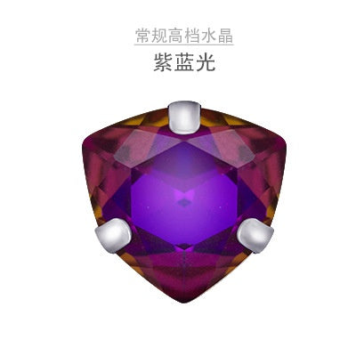 50pcs/40pcs Fat Triangle Claw Drill Hand Stitched Glass Drill Crystal Drill Diy Clothing Wedding Accessories Clothing Accessories