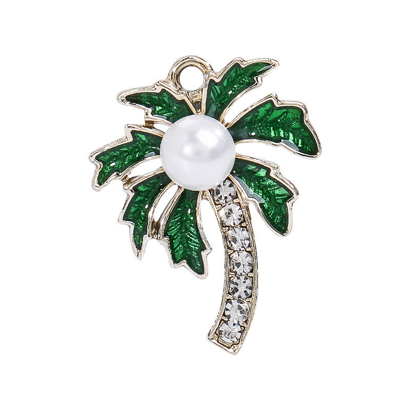 Fashion Korean Style High Quality Alloy Crystal Shiny Alloy Pearl Rhinstone Pendant