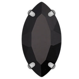4*8/5*10mm Navette Shape Crystal Rhinestone with Silver Claw Clothing Accessories Rhinestones