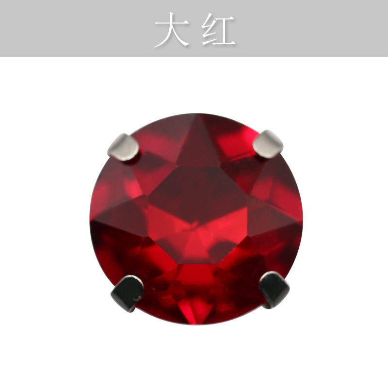 10mm Four-corner Gem Flower Claw Drill with Bottom Support Hand Stitched Drill Clothing Accessories Footwear Accessories