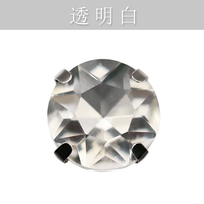 10mm Four-corner Gem Flower Claw Drill with Bottom Support Hand Stitched Drill Clothing Accessories Footwear Accessories