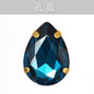 Gold Bottoming Water Drop Glass Claw Drill Diy Clothing Wedding Dress Women's Shoes Material Grab Drill Jewelry Accessories