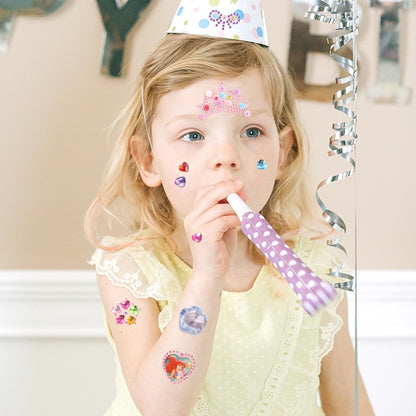 Princess Gauze Skirt Stick Drill Children's Gem Crystal Decorative Stickers Cartoon Diamond Creative Stickers