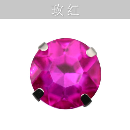 10mm Four-corner Gem Flower Claw Drill with Bottom Support Hand Stitched Drill Clothing Accessories Footwear Accessories
