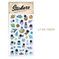 Children's Space Rocket Astronaut Series Children's Pvc Face Body Stickers