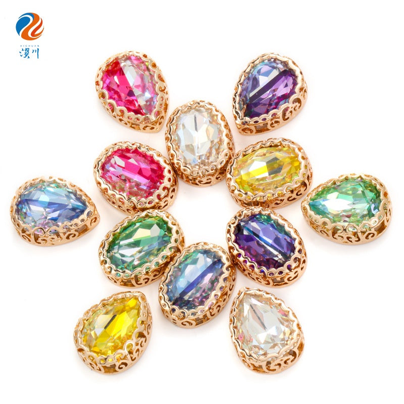 13*18mm Bird's Nest Claw Drill Unusual Rhinestones Diy Jewelry Accessories Thickened Copper Claw Hand Stitched Drill Clothing Luggage Accessories