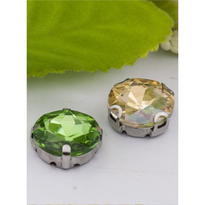 10mm Four-corner Gem Flower Claw Drill with Bottom Support Hand Stitched Drill Clothing Accessories Footwear Accessories