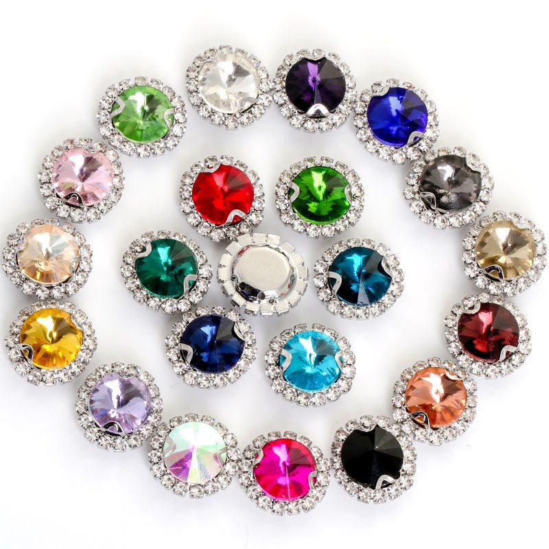 16mm Crystal Buckle Siege Crystal Diy Jewelry Clothing Accessories Handmade Accessories Materials