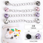 Hole Shoes Accessories Diy Pearl Flowers Crystal White Diamond Shoes Buckle Decorative Buckle Accessories Hole Shoes Cross Chain Garden Shoes of Shoes Flower