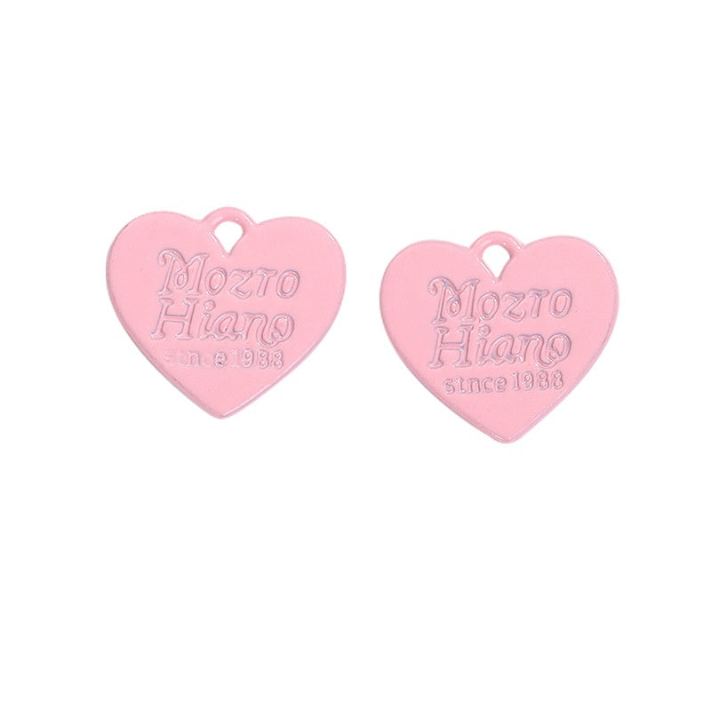 Color Spray Paint Candy English Love Listing DIY Jewelry Accessories Earrings Bracelet Pendant