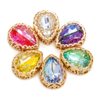13*18mm Bird's Nest Claw Drill Unusual Rhinestones Diy Jewelry Accessories Thickened Copper Claw Hand Stitched Drill Clothing Luggage Accessories
