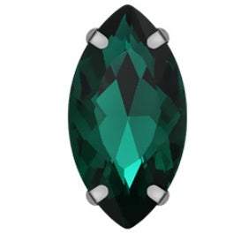 4*8/5*10mm Navette Shape Crystal Rhinestone with Silver Claw Clothing Accessories Rhinestones