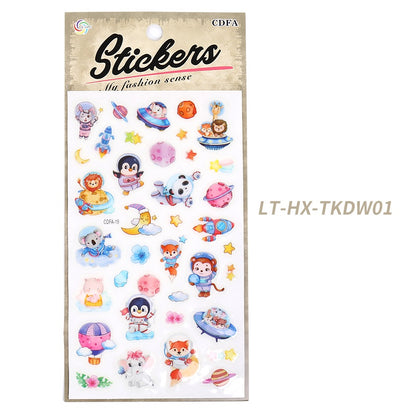 Children's Stickers Cartoon Animal Tattoo Stickers Waterproof Stickers Party Party Activity Gifts