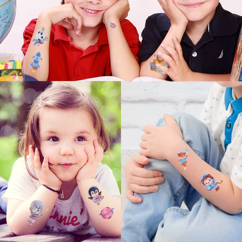 Children's Stickers Cartoon Animal Tattoo Stickers Waterproof Stickers Party Party Activity Gifts