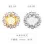 10PCS Crystal Buckle Gold Empty Bracket Glass Crystal Enclosing Edge Copper Claw Diy Accessories Clothing Accessories Shoe Materials