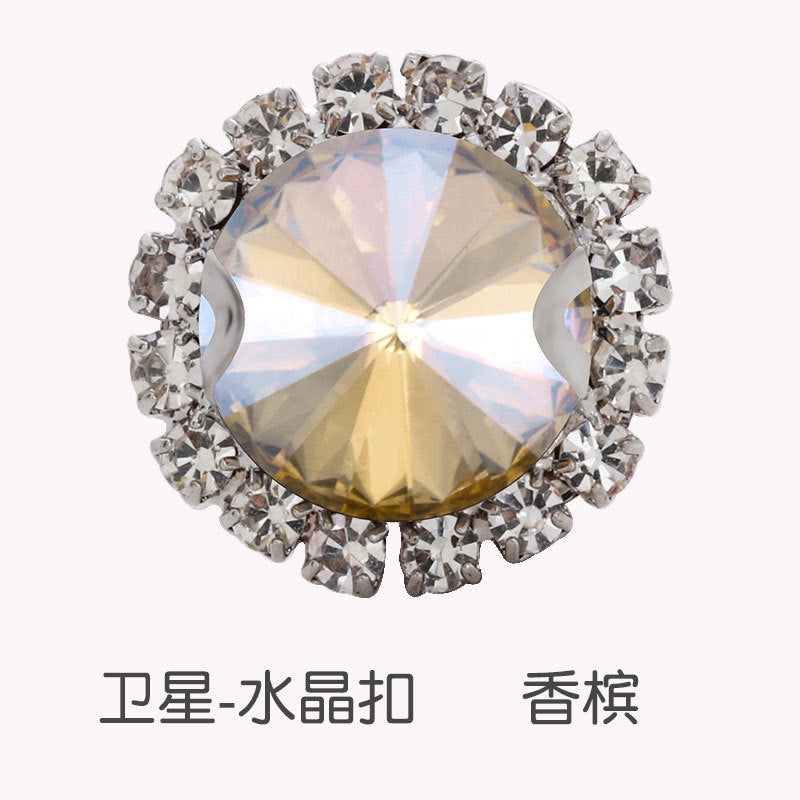 16mm Crystal Buckle Siege Crystal Diy Jewelry Clothing Accessories Handmade Accessories Materials