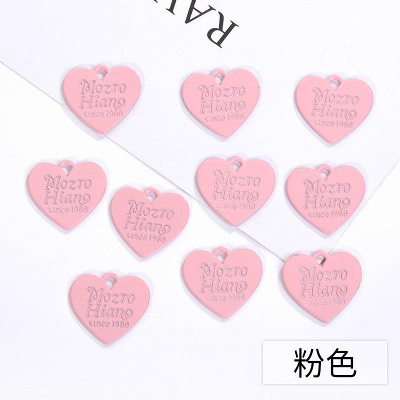 Color Spray Paint Candy English Love Listing DIY Jewelry Accessories Earrings Bracelet Pendant