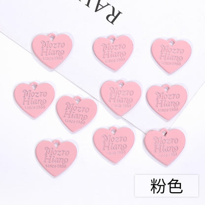 Color Spray Paint Candy English Love Listing DIY Jewelry Accessories Earrings Bracelet Pendant