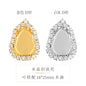 10PCS Crystal Buckle Gold Empty Bracket Glass Crystal Enclosing Edge Copper Claw Diy Accessories Clothing Accessories Shoe Materials