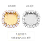 10PCS Crystal Buckle Gold Empty Bracket Glass Crystal Enclosing Edge Copper Claw Diy Accessories Clothing Accessories Shoe Materials
