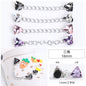 Crocs Chain Diy Accessories Stainless Steel Four Corner Claw Drill Chain Style Garden Shoes Shoe Buckle Decorative Buckle Accessories
