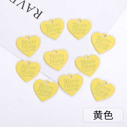 Color Spray Paint Candy English Love Listing DIY Jewelry Accessories Earrings Bracelet Pendant