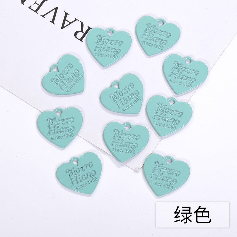 Color Spray Paint Candy English Love Listing DIY Jewelry Accessories Earrings Bracelet Pendant