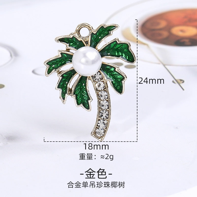 Fashion Korean Style High Quality Alloy Crystal Shiny Alloy Pearl Rhinstone Pendant