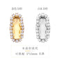 10PCS Crystal Buckle Gold Empty Bracket Glass Crystal Enclosing Edge Copper Claw Diy Accessories Clothing Accessories Shoe Materials
