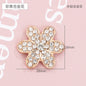 Hole Shoes Accessories Diy Pearl Flowers Crystal White Diamond Shoes Buckle Decorative Buckle Accessories Hole Shoes Cross Chain Garden Shoes of Shoes Flower