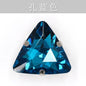 20pcs 18mm Triangle Hand Stitched Drill Glass Crystal Claw Drill Diy Wedding Dress Dress Shoe Size Accessories Material