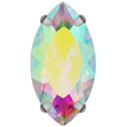 4*8/5*10mm Navette Shape Crystal Rhinestone with Silver Claw Clothing Accessories Rhinestones